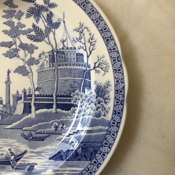 Spode Rome Blue Room Reproduction Blue and White Collectible Plate - Picture 3 of 7